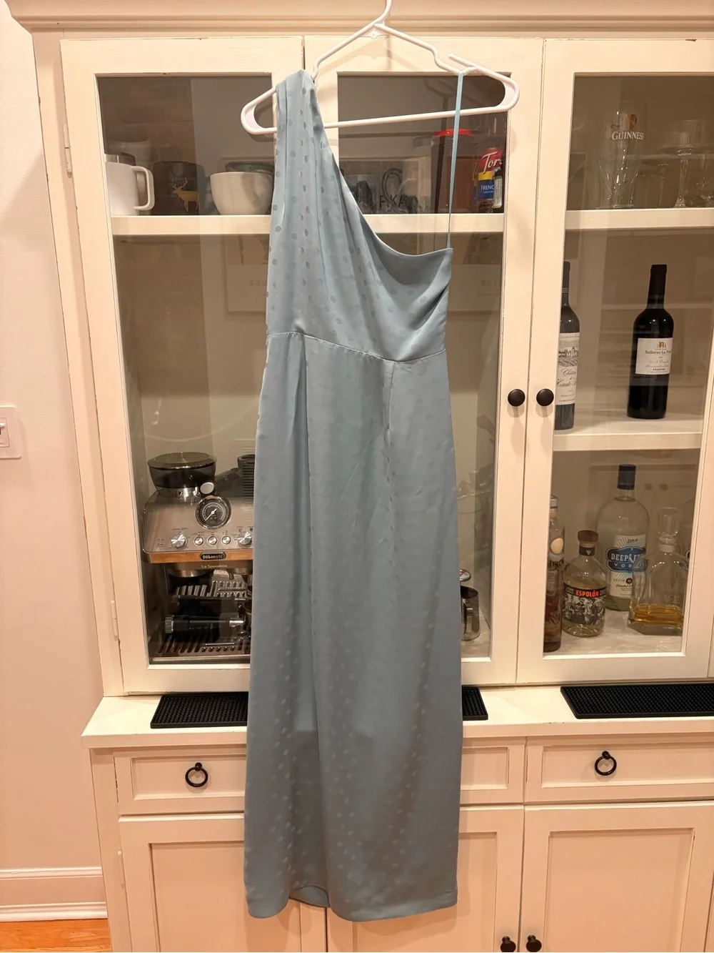 Favorite Daughter “The Singles Table” Blue Polka Dot Dress Size 4